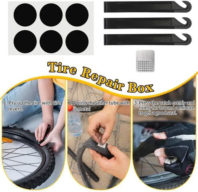 Alt view image 6 of 7 - Bike Repair Kit, Bike Tire Repair Tool Kit for Mountain Bike and Road Bike