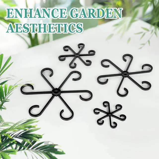 Alt view image 7 of 7 - 8PCS Plant Stem Support, Monstera Plant Support Clips for Indoor Plants | 4 Sizes Reusable Black Plant Stabilizer for Monstera, Pothos, Vines and Indoor Plants, A Practical Indoor Plant Accessory