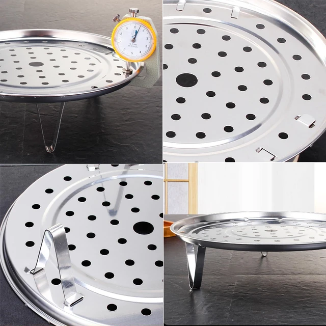 Alt view image 4 of 7 - Stainless Steel 8.5 inch Steamer Basket with Removable Stand for Instant Pot Steamer Cooking, Silver 1PC