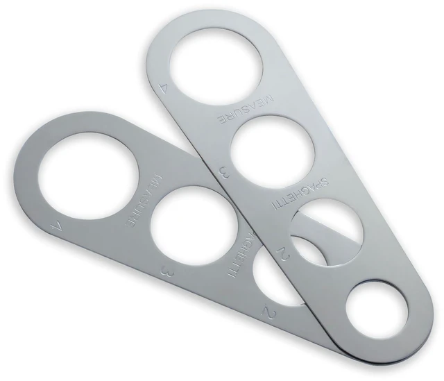 Main image of Stainless Steel Spaghetti Measurer Tool Quick Pasta Measuring Tool for Kitchen Cooking Tool (Silver, 2pcs)