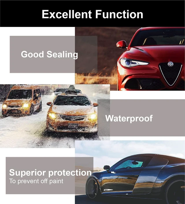 Alt view image 5 of 7 - Car Door Edge Guards, 16ft Clear Chrome Universal U Shape Rubber Sealed Door Edge Protection Fit for Most Car