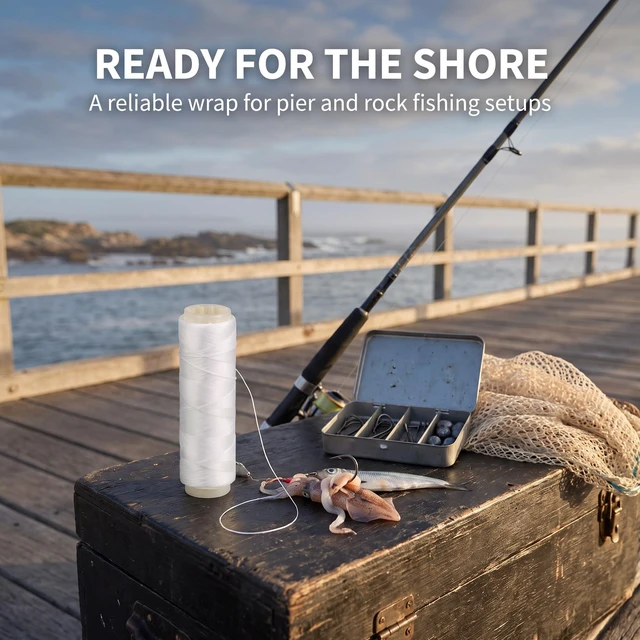 Alt view image 5 of 7 - White Fishing Bait Thread Stretchy Fishing Line Fishing Thread Nylon Elastic Invisible Magic Fishing Line Clear String Tool Accessories Hunting