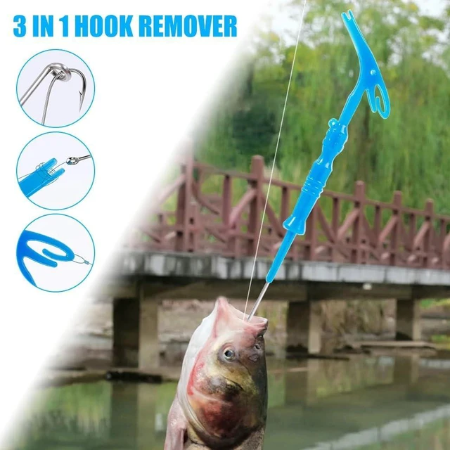 Alt view image 5 of 7 - 6 Pack Fish Hook Remover Tool 3in1 Fishing Hook Quick Removal Device Knot Tyer Fishing Knot Tying Tool Tying Fishing Line to Hooks Portable Fast Fishing Tie Hook