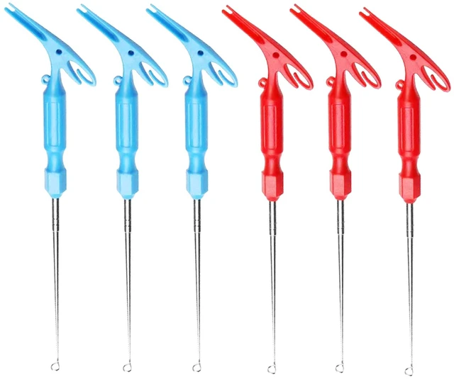 Main image of 6 Pack Fish Hook Remover Tool 3in1 Fishing Hook Quick Removal Device Knot Tyer Fishing Knot Tying Tool Tying Fishing Line to Hooks Portable Fast Fishing Tie Hook