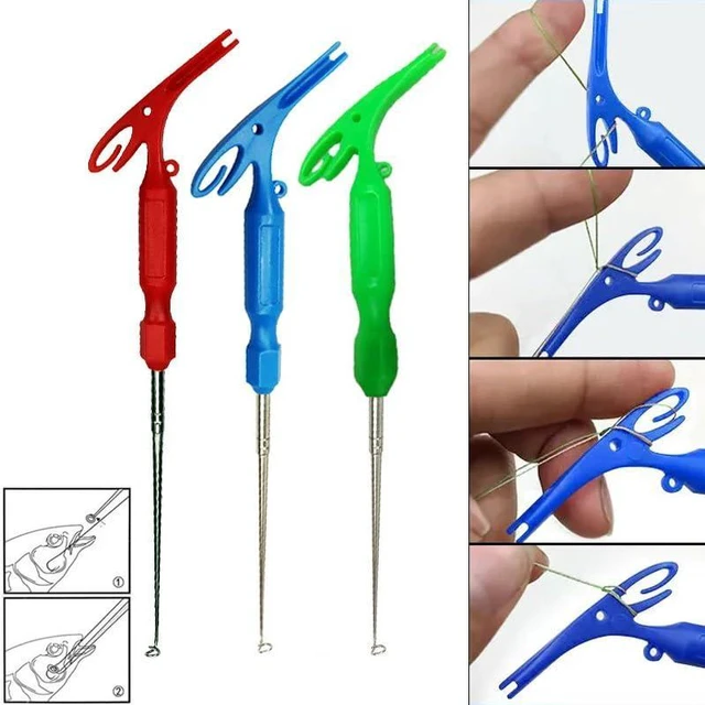 Alt view image 4 of 7 - 6 Pack Fish Hook Remover Tool 3in1 Fishing Hook Quick Removal Device Knot Tyer Fishing Knot Tying Tool Tying Fishing Line to Hooks Portable Fast Fishing Tie Hook