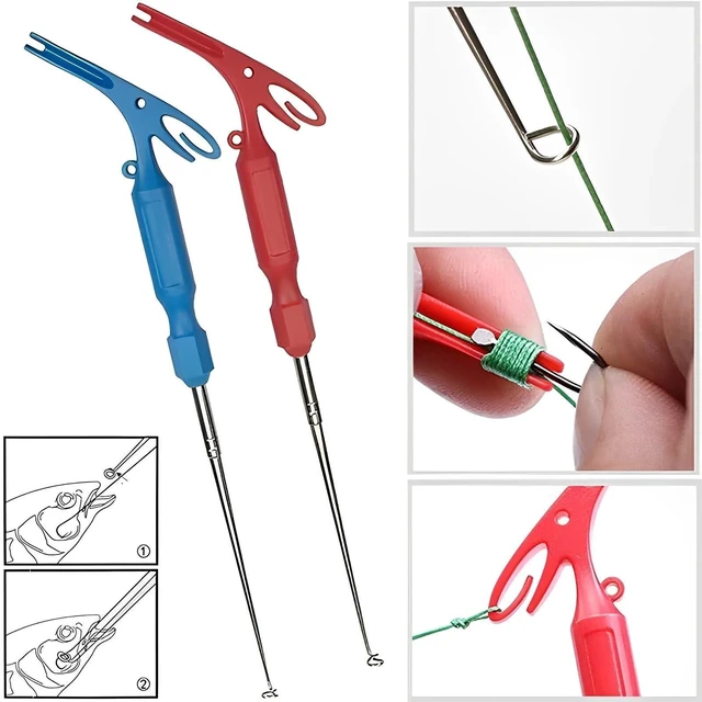 Alt view image 2 of 7 - 6 Pack Fish Hook Remover Tool 3in1 Fishing Hook Quick Removal Device Knot Tyer Fishing Knot Tying Tool Tying Fishing Line to Hooks Portable Fast Fishing Tie Hook