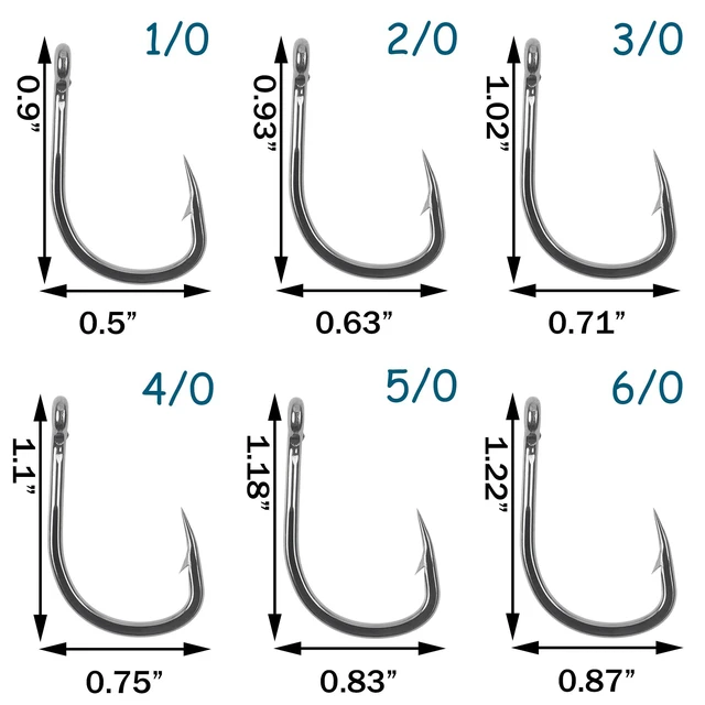 Alt view image 4 of 7 - Fishing Hooks Live Bait Hooks Saltwater 2X Strong Stainless Steel Circle Hook Assist Hook for Ocean Saltwater Freshwater Fishing Size: 1/0-10/0