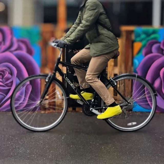 Alt view image 6 of 7 - Roam - Commuting Shoe Cover - Works with Any Shoes - for Cycling, Commute, Flat Pedals, ebike, Walking Yellow