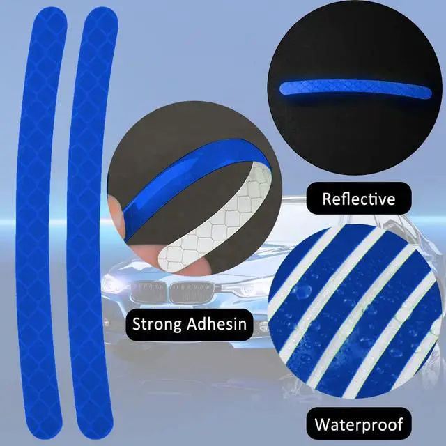 Alt view image 3 of 7 - Car Wheel Reflective Decorative Strip, Night Safety Warning Stickers, 20PCS | Anti-Scratch Rim Decals for Cars, Motorcycles, Bicycles, Automotive Exterior Tire Rims Sticker Accessories