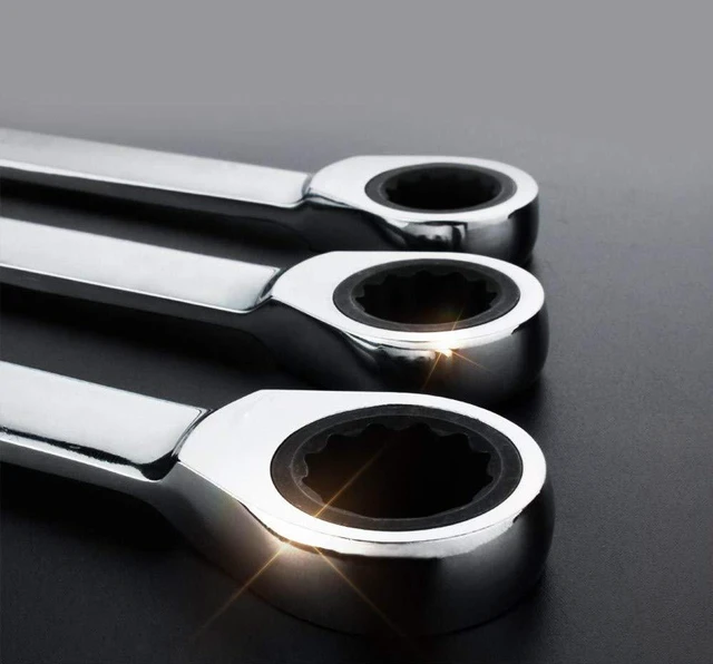 Alt view image 4 of 7 - 6mm Metric Ratchet Wrench,Box End Head 72-Tooth Ratcheting Combination Wrench Spanner
