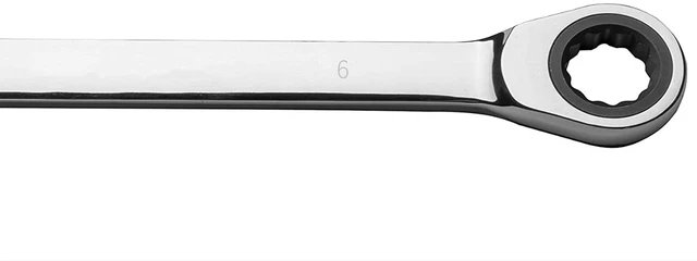 Alt view image 3 of 7 - 6mm Metric Ratchet Wrench,Box End Head 72-Tooth Ratcheting Combination Wrench Spanner