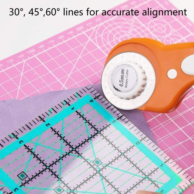 Alt view image 3 of 5 - 3 Quilting Square Ruler Quilting Templates(2.5"X2.5", 3.5"X3.5", 5"X5") | Quilting Rulers Acrylic Rulers Fabric Cutting Ruler for Quilting and Sewing