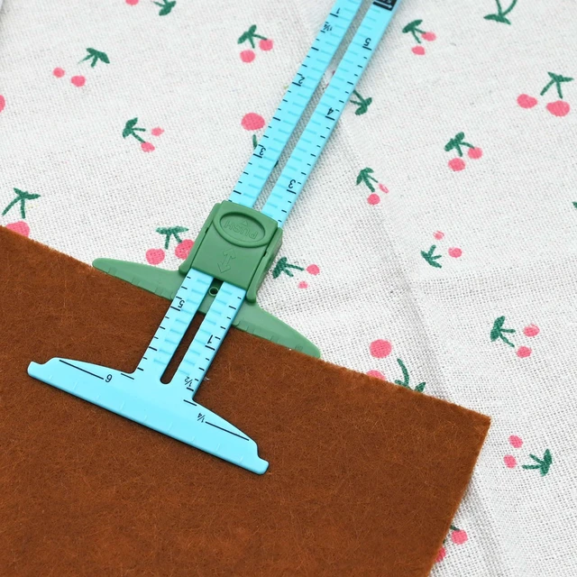 Alt view image 6 of 6 - Sewing Gauge Sewing Measuring Tool, 5-in-1 Sliding Gauge Measuring Sewing Ruler