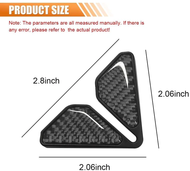 Alt view image 2 of 6 - 2PCS Car Door Protector Edge Guards for Door Corner, Carbon Fiber Anti-Collision Front Doors Corner Protector Self-Adhesive Sticker, Universal Vehicle Decoration Accessories (Black)