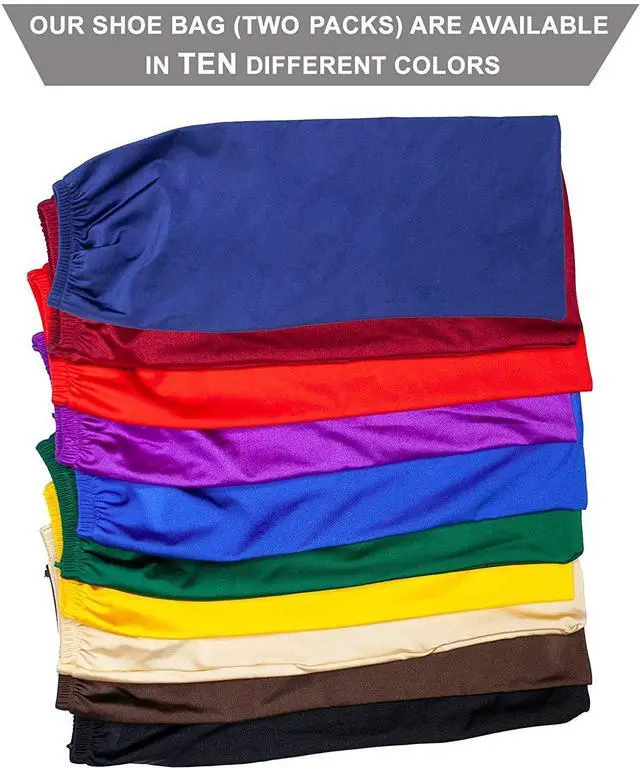 Alt view image 7 of 7 - 3 PAIRS | Deluxe Shoe Storage Bag | Elastic Closing Durable Bag for Shoes | 10 Colors MADE IN USA