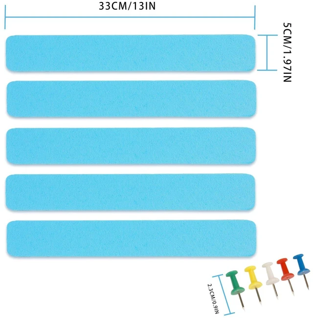 Alt view image 2 of 6 - Bulletin Board Cork Board Cork Boards for Walls Cork Board for Office Pin Board Bulletin Boards for Walls (Sky Blue)