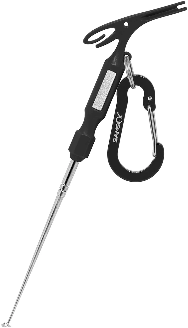 Main image of SAMSFX Fishing Loop Tyer and Quick Knot Tool Fishing Hook Remover Tools (Black Handle)