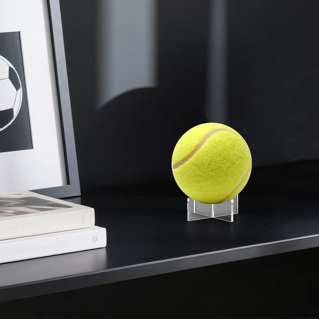 Alt view image 2 of 7 - UoYeet Ultra-Clear Acrylic Sports Ball Display Stand (3-Pack), Thick Shatterproof Holder for Softball, Baseball, Golf Ball & Memorabilia Small Size 1.97 x 1.1 inch