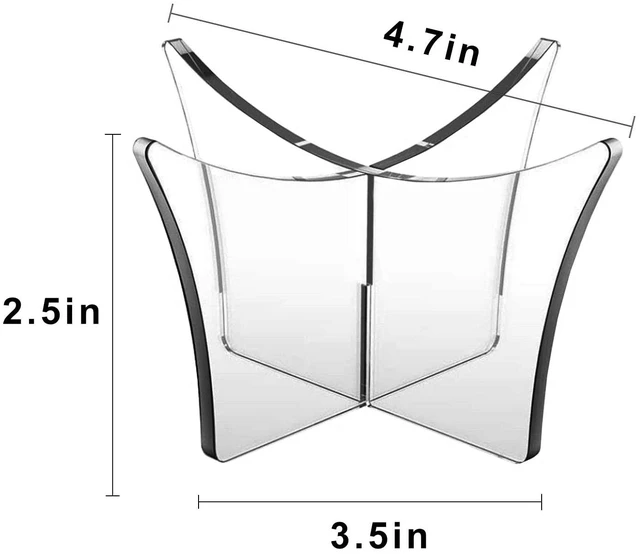 Alt view image 2 of 7 - Acrylic Display Rack, Ball Stand Holder Display Stand for Basketball, Football, Softball, Volleyball, Baseball (1 PC)