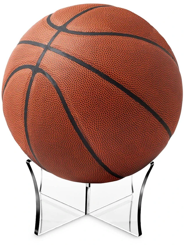 Main image of Acrylic Display Rack, Ball Stand Holder Display Stand for Basketball, Football, Softball, Volleyball, Baseball (1 PC)
