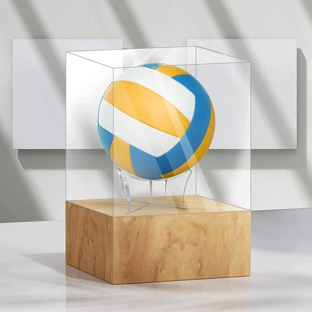 Alt view image 6 of 7 - Acrylic Display Rack, Ball Stand Holder Display Stand for Basketball, Football, Softball, Volleyball, Baseball (1 PC)