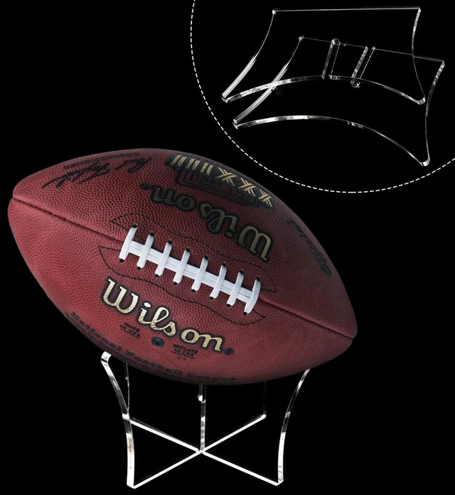 Alt view image 5 of 7 - Acrylic Display Rack, Ball Stand Holder Display Stand for Basketball, Football, Softball, Volleyball, Baseball (1 PC)
