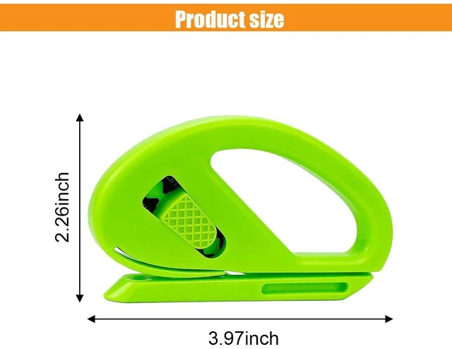 Alt view image 2 of 6 - 2PCS Wrapping Paper Cutter, Snitty Safety Vinyl Film Cutting Tool with Blade, Carbon Fiber Utility Knife, Craft Knife, Suitable for Window Tint Car Wrap, Craft Making