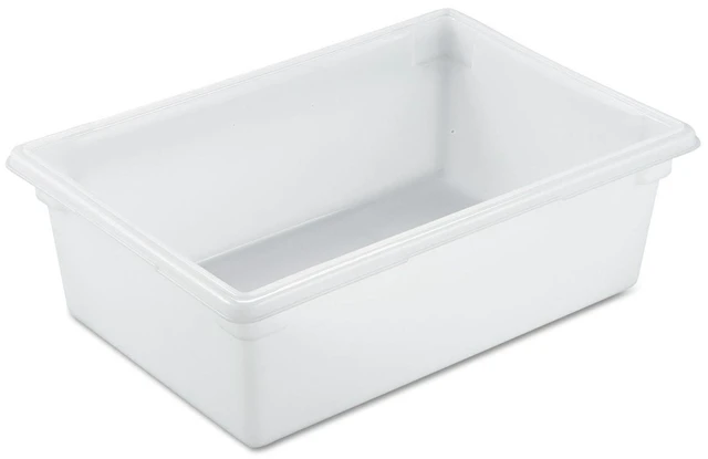 Main image of Commercial Products Food Storage Box/Tote for Restaurant/Kitchen/Cafeteria, 12.5 Gallon, White