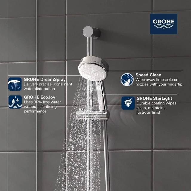 Alt view image 3 of 7 - Grohe HAND SHOWER - 2 SPRAYS
