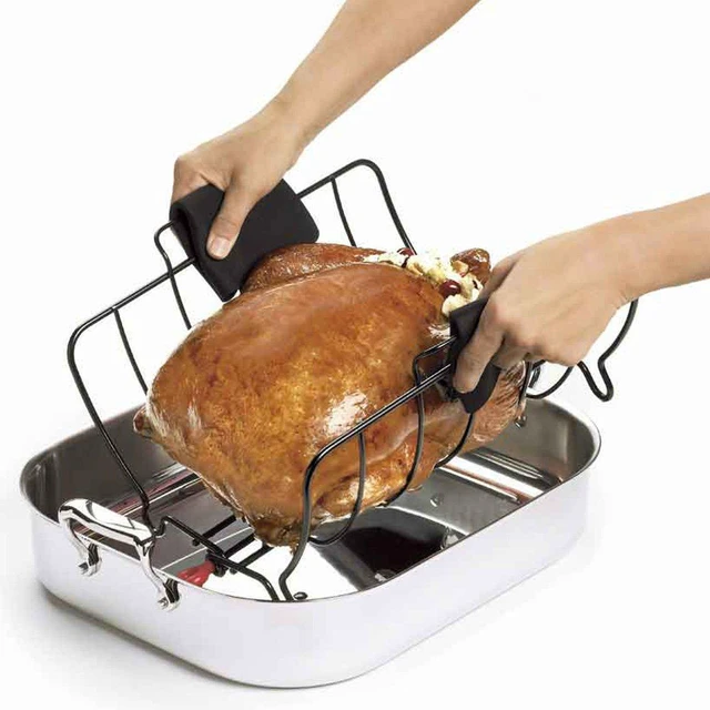 Alt view image 3 of 5 - Roasting Rack, 16 IN, Stainless Steel