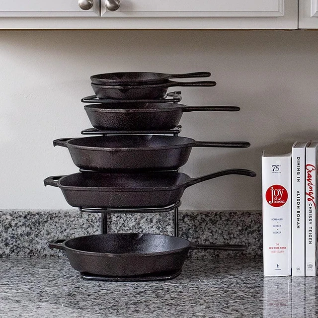 Alt view image 2 of 6 - Accessories, Space-Saving Matte Black Cookware Organizer
