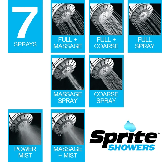 Alt view image 2 of 6 - Showers Pure 7-Setting Filtered 1.75GPM Showerhead in Chrome (AE7E-CM-R)