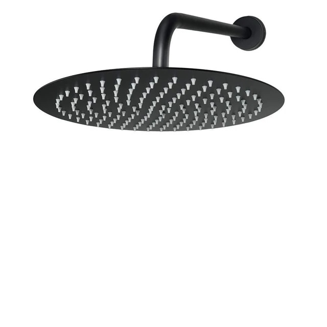 Alt view image 5 of 6 - Rain Shower Head, Ultra-Thin Design-Pressure Boosting, Awesome Some Experience, High Flow Stainless Steel Rainfall Head (12 Inch, Matte Black)