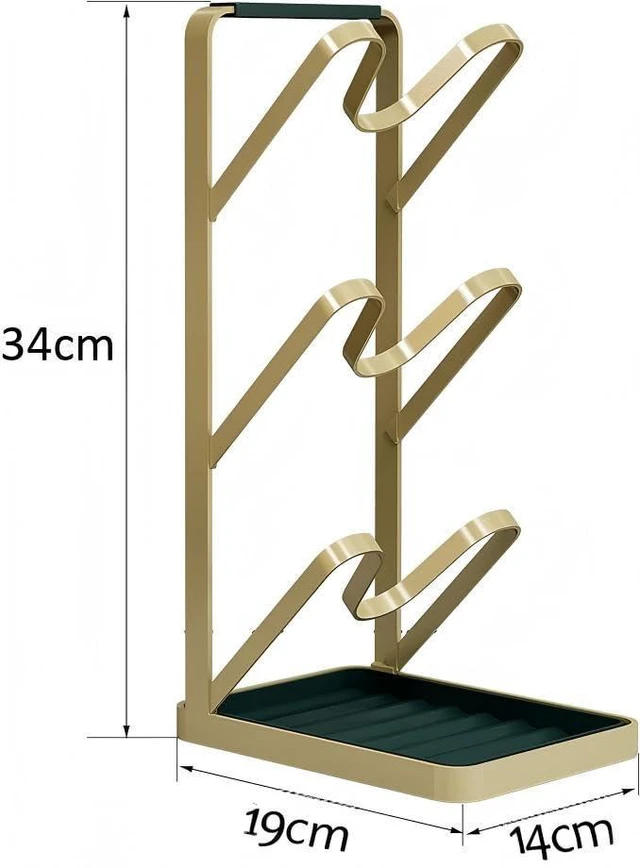 Alt view image 2 of 6 - szxzy01 Lid Stand Lid Organizer Pot Lid Rack Holder for Utensils in Kitchen Cabinet Spatula Rack,Cutting Boards,Spoon Storage Gold