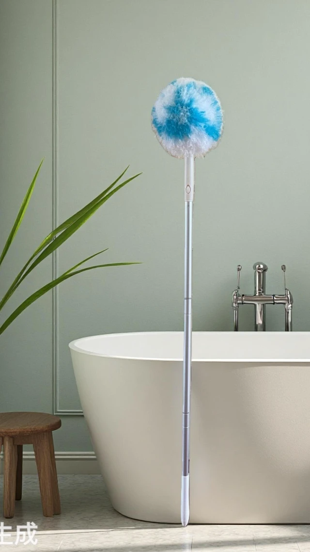 Alt view image 3 of 4 - NonScratch Tub Tile Scrubber Brush, 48" Long Handle (1Pack)