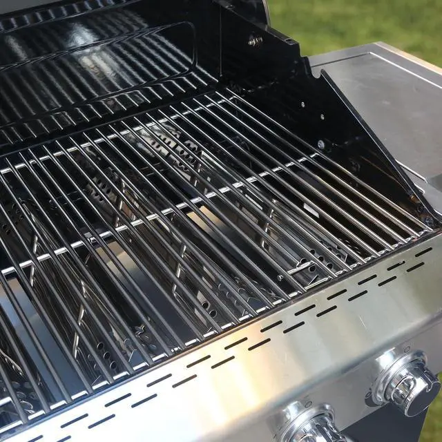 Alt view image 6 of 7 - 17" Stainless Steel Grill Grate, Burner, Heat Plate & Igniter Replacement Kit for 4-5 Burner Gas Grills