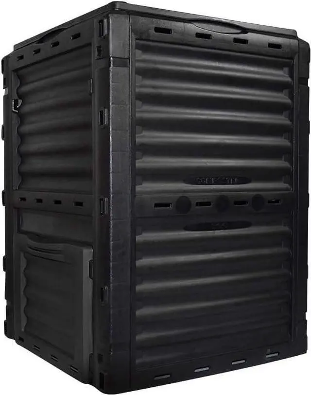 Main image of 80 Gallon 300L Outdoor Compost Bin, Weather Resistant Aerated Composter with Access Hatch, Fast Decomposition Large Capacity Organic Waste Bin for Yard Garden Natural Fertilizer Production