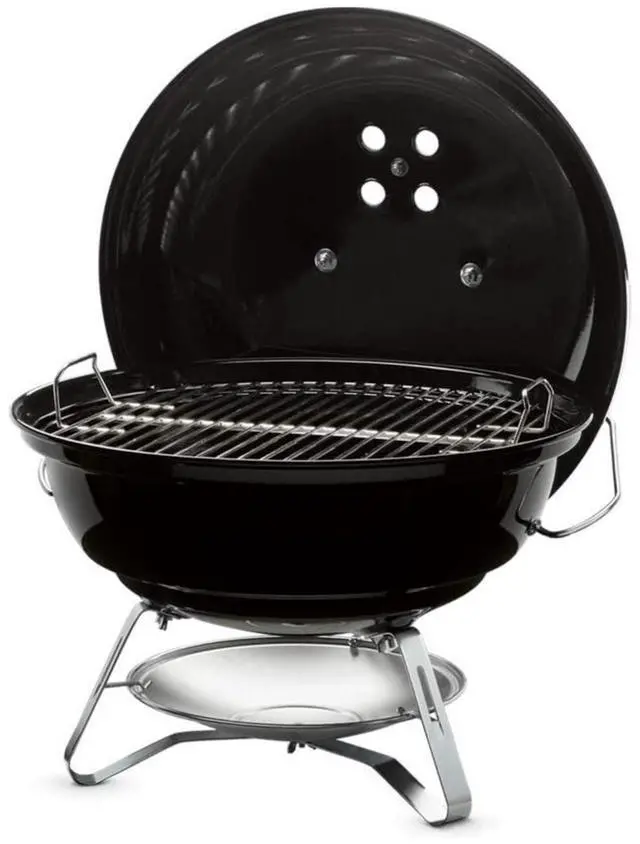 Main image of 18-Inch Portable Charcoal Kettle Grill, Lightweight BBQ Grill with Tuck-N-Carry Lid Lock for Camping Tailgating and Outdoor Cooking