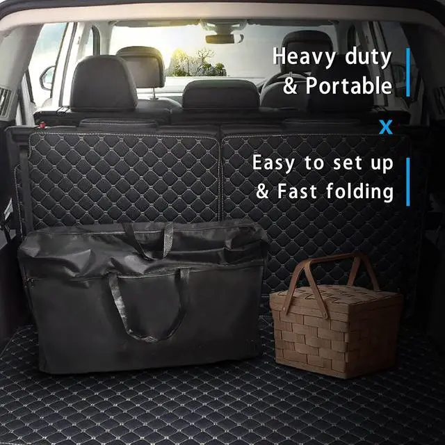 Alt view image 7 of 7 - Black Foldable Aluminum Outdoor Camping Cooking Station With ThreeSided Windscreen Side Shelves and Fabric Storage Cabinet For Picnic BBQ RV Outdoor Cooking