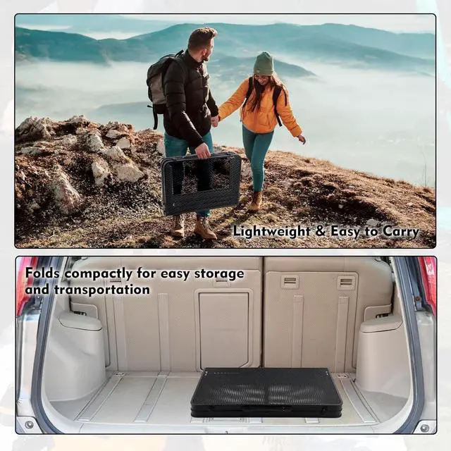 Alt view image 6 of 7 - 3 FT Lightweight Folding Camping Table with Mesh Desktop, Height Adjustable Metal Outdoor Grill Table for BBQ, Picnic, RV and Camping