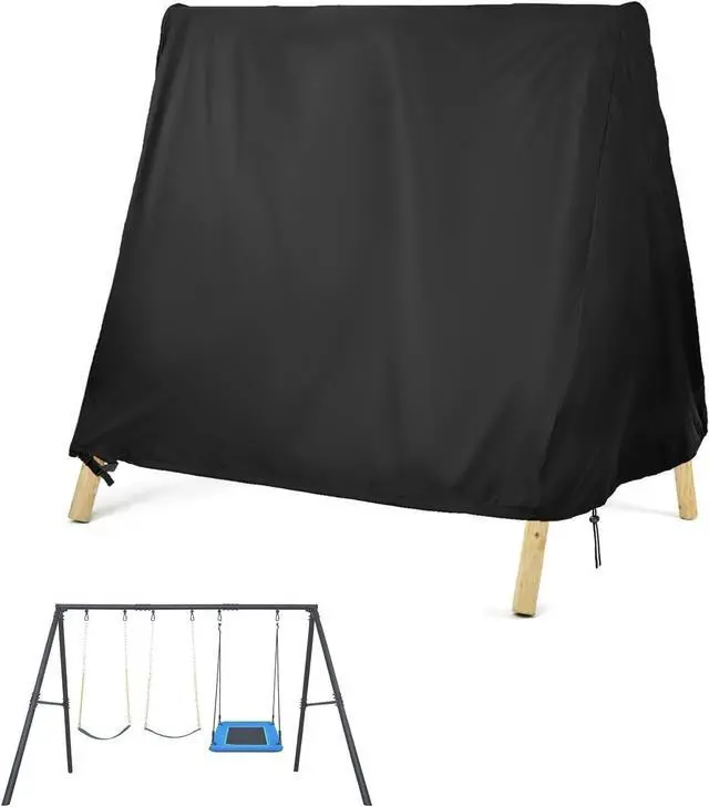 Main image of 118"L x78"W x78"H Outdoor Swing Cover, Waterproof Heavy-Duty Patio Cover for A-Frame Swing Set, Porch Glider, Hammock & Swing Stand