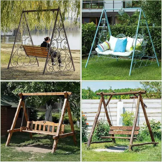 Alt view image 6 of 7 - 118"L x78"W x78"H Outdoor Swing Cover, Waterproof Heavy-Duty Patio Cover for A-Frame Swing Set, Porch Glider, Hammock & Swing Stand