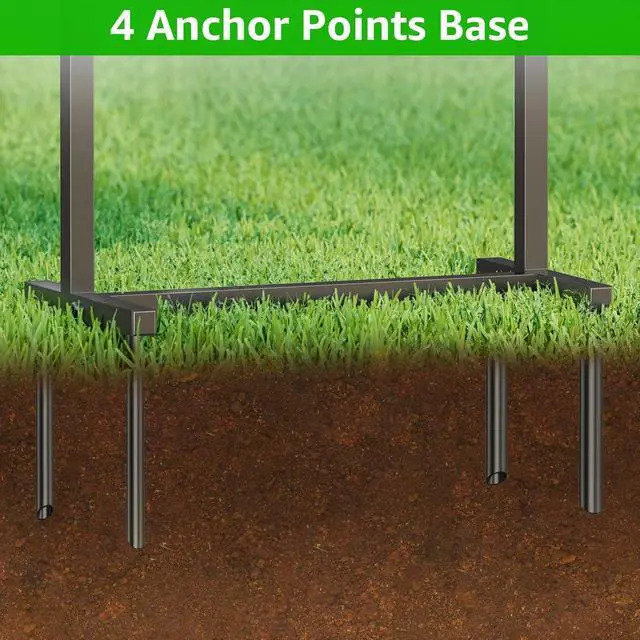 Alt view image 5 of 7 - Heavy Duty Freestanding Garden Hose Holder with Brass Faucet Detachable Water Hose Stand with Storage Basket Sturdy Hose Reel Hanger Supports 150FT Hose for Patio Yard Lawn Outdoor Use