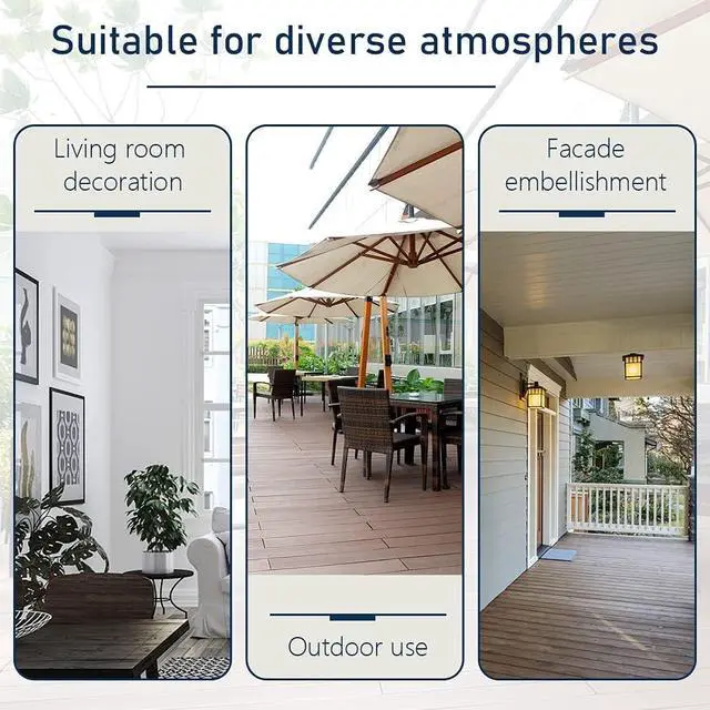 Alt view image 7 of 7 - 32 Inch Round Patio Dining Table, Tempered Glass Outdoor Table with Central Umbrella Hole, Rust Resistant Powder Coated Steel Frame Stable Bistro Table for Yard Lawn Balcony Garden