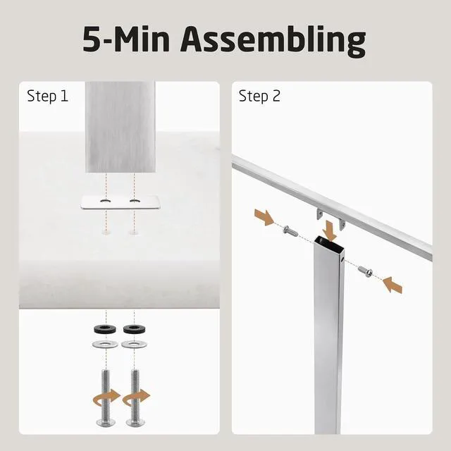 Alt view image 7 of 7 - 3-Tier Freestanding Floor Towel Rack Heavy Weighted Marble Base SUS304 Stainless Steel Brushed Finish Differentiated Height T Bars Towel Holder for Bathroom Balcony