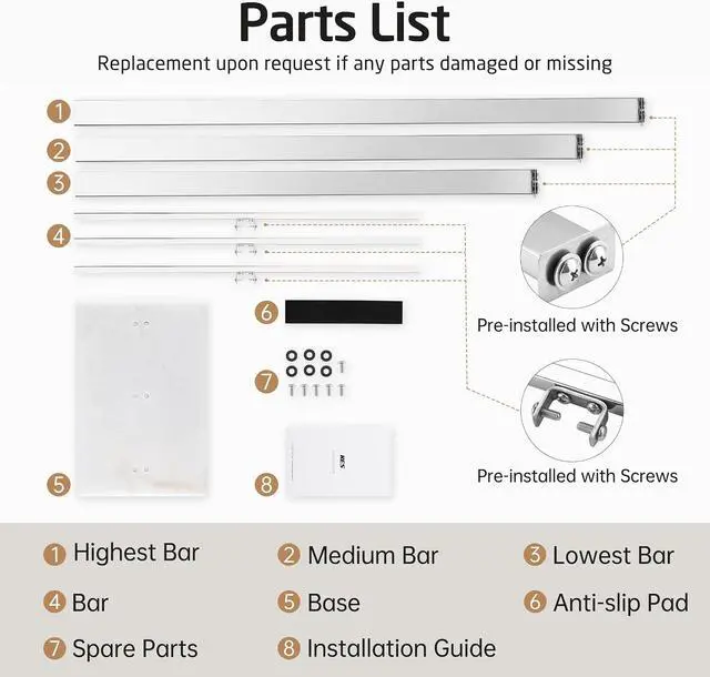 Alt view image 5 of 5 - 3-Tier Freestanding Towel Rack with Natural Marble Base, Polished 18/8 Stainless Steel Floor Towel Holder Height Differentiated Bars for Large Bath Towels Hand Towels Bathroom Balcony