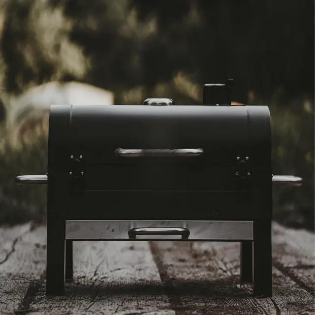 Alt view image 4 of 7 - 18-Inch Portable Tabletop Charcoal BBQ Grill, 2-Tiered with Side Handles & Lid, Compact Grill & Smoker for Picnic, Tailgate & Outdoor Cooking
