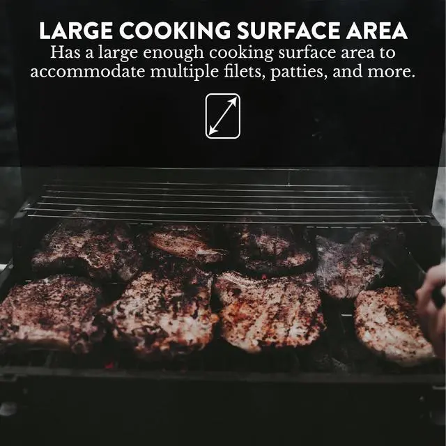 Alt view image 7 of 7 - 18-Inch Portable Tabletop Charcoal BBQ Grill, 2-Tiered with Side Handles & Lid, Compact Grill & Smoker for Picnic, Tailgate & Outdoor Cooking