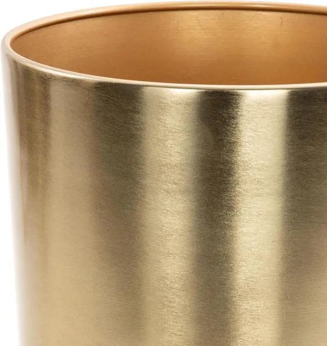 Alt view image 5 of 7 - Dome Shaped Metal Planter Set of 2 with Removable Stand, 19in & 22in Height Satin Gold Iron Plant Pots for Indoor Outdoor Decor
