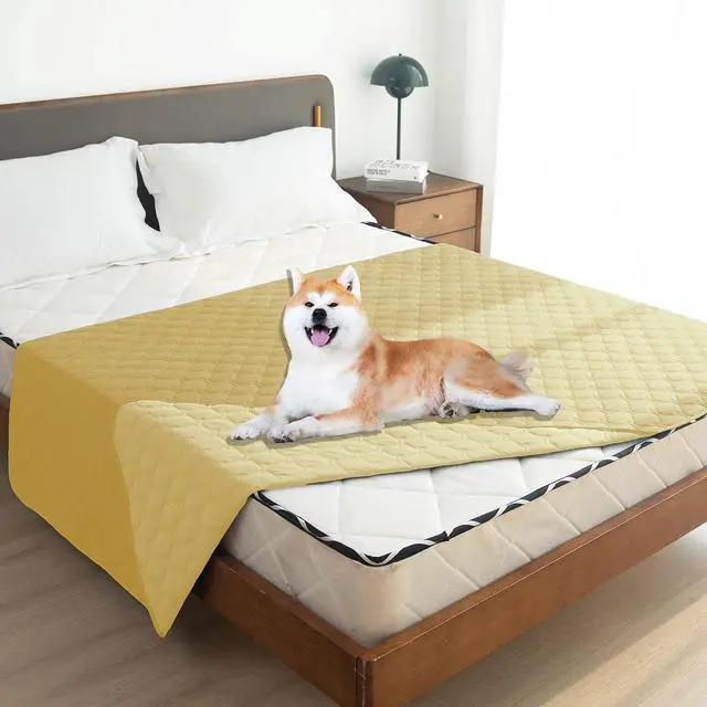Alt view image 6 of 7 - 82 x 120 Inch Double Sided Waterproof Pet Blanket Reversible Furniture Protector Washable Scratch Resistant Dog Cat Bed Cover for Indoor Outdoor Use